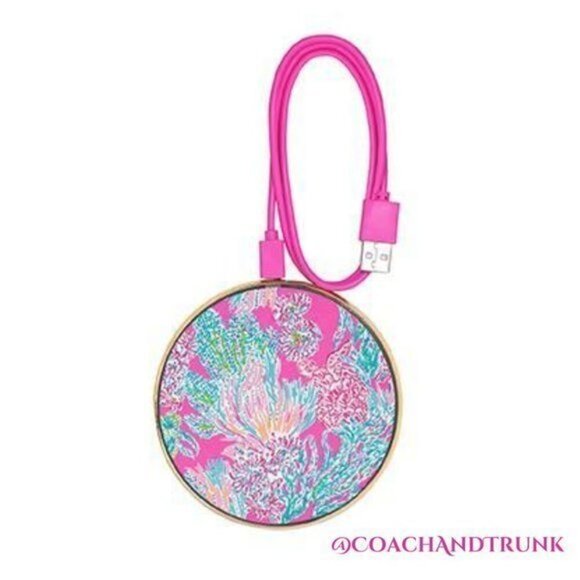 Luxe List Pad | Prosecco Pink | Lilly Pulitzer NWT LILLY PULITZER Phone Charging Pad Prosecco Pink Seaing Things Print